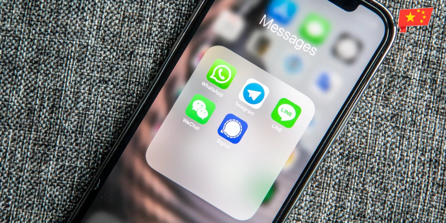 WeChat app geïnstalleerd op een telefoon