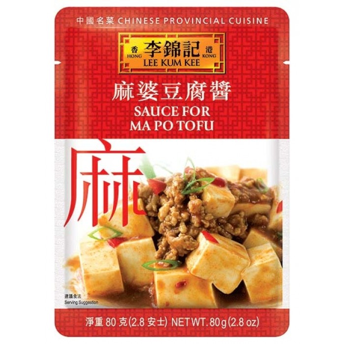 Kant en klare saus voor Ma Po Tofu een lekker maar pittig Chinees gerecht.