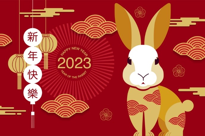 Chinees NieuwJaar 2023 Jaar van het konijn