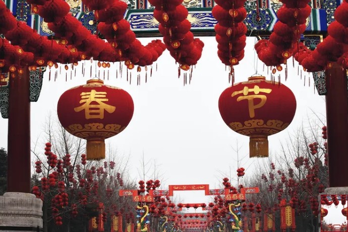 Chinees nieuwjaar Chunjie lantaarns